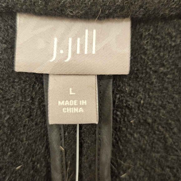 NWT - J Jill Blazer Sweater - Size L - Black - Picture 4 of 12